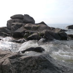 lake shore rocks